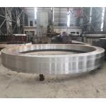 ZG35CrMo Rotary Kiln Dryer For Cement Mining Machinery Tyre Plain Riding Ring for sale