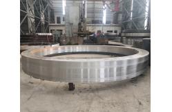 China ZG35CrMo Rotary Kiln Dryer For Cement Mining Machinery Tyre Plain Riding Ring supplier