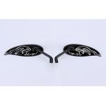 Triangular Wing-Shaped Waterproof & Rust-Resistant Motorcycle Rearview Mirrors for sale