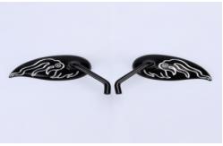 China Triangular Wing-Shaped Waterproof & Rust-Resistant Motorcycle Rearview Mirrors supplier