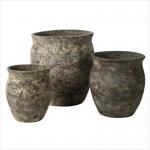 Stylish Cement GRC Planter Pots Frost Proof With Drainage Holes for sale