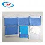 Customized Blue Surgery Drape Pack Nonwoven Custom Procedure Drapes for sale