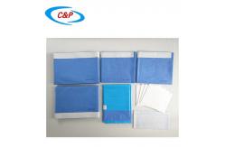 China Customized Blue Surgery Drape Pack Nonwoven Custom Procedure Drapes supplier