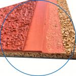 Synthetic Rubber Running Track Colored Recycled Rubber Flooring for sale