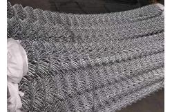 China Galvanized PVC Coated Diamond Mesh Wire Chain Link Fence Roll supplier