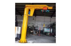 China Warehouse Floor Mounted Jib Crane 360 Degree Rotation With Electric Hoist supplier