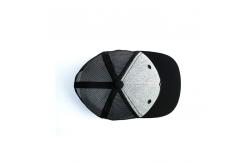 China Adults 5 Panel Trucker Mesh Hat With Woven Labels With Adjustable Closure supplier