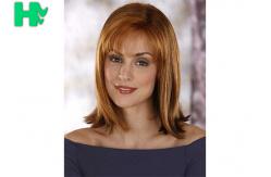 China Generous And Decent Natural Straight Hair Synthetic Fiber Wigs For Women supplier