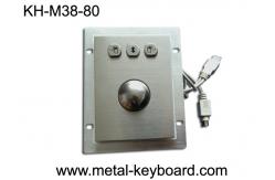 China USB Interface Industrial Trackball Mouse  , 38MM Optical Metal Trackball supplier