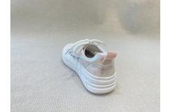 China Round Head Womens Pink Casual Shoes Rubber Outsole Pink Casual Sneakers supplier