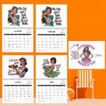 Organize Business With Paper Custom Wall Calendars In Monthly View Layout