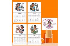 China Organize Business With Paper Custom Wall Calendars In Monthly View Layout supplier