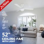 DCF-W986 MDF Blade 35W 5 Speeds Remote Control Ceiling Fan With Light for sale