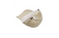 China Fashionable White 6 Panel Baseball Cap With Adjustable Strap Closure supplier
