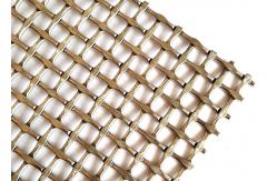 China Square Hole Crimped Woven Architectural Wire Mesh For Interior Partition supplier