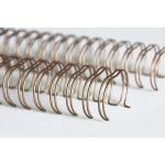 Brochures And Documents Gold Bronze Wire O Binding 44MM 2:1 Pitch