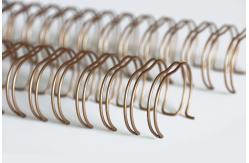 China Brochures And Documents Gold Bronze Wire O Binding 44MM 2:1 Pitch supplier