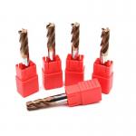 4F Flutes Number Carbide End Mill 55 Degree Flat Milling Cutter with Uncoated or DLC Coating for sale