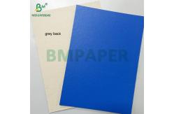China Smooth Good Rigid 1.2mm 1.5mm Blue Lacquered Paperboard With Grey Back supplier