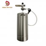 One Gallon CO2 Mini Keg Dispenser , Stainless Steel Mini Keg Dispenser for sale