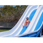 Outdoor Amusement Water Park Games Equipment Fiberglass Slide For Swimming Pool for sale