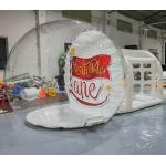 Custom Background Inflatable Human Size Snow Globe Giant Christmas Snow Globes Photo Booth for sale