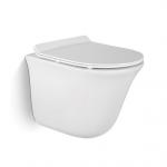 Modern Bathroom High-end Custom Designer Wc Wall Hung Toilet High Quality Sanitary Ware Rimless Flushing Wall Hung Toilets for sale