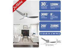 China Remote Control LED Ceiling Fan with Low Profile Design and Energy Saving Function supplier