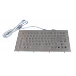 Professional Kiosk stainless steel ruggedized keyboard with FN keys , RoHS for sale