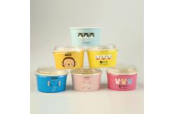 China Customization Paper Bowl 350cc Biodegradable Personalized Paper Ice Cream Bowls supplier