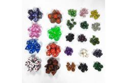 China Candy color mini resin desktop game dice set supplier