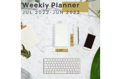 China 2023 2023 4.25'' X 6.75'' Small Academic Planner With Plastic Ruler supplier