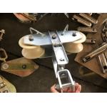 Nylon Sheave Galvanized Front And Rear Wheels Tandem Sheave Stringing Block for sale