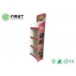 4C Offest Printing Cardboard Floor Displays Eco - Friendly Recyclable For Snacks
