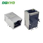 DGKYD311Q106AB2A4DN RJ45 Network Interface TAB UP Modular Jack Single Port PCB Interface Illuminated Shield for sale