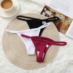 Breathable Sexy Cotton Undies 50kg 60kg Sexy T Pants Women Lady Thongs for sale