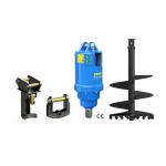 High Hydraulic Torque Drive Earth Pile Auger Drill For Excavator And Digging Holes for sale