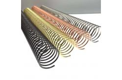 China 13-80mm Gold-Plated Binding Spiral Coil Suitable For Notebook Desk Calendar supplier