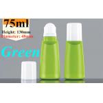 Cosmetic Plastic Roll On Bottle Green Empty Deodorant Roller Bottles for sale