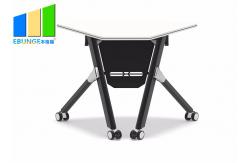 China School College Study Desks Training Room Stackable Tables With Castors supplier