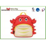 Double Shoulder Cute Toddler Girl Backpacks With Cute Crab Style for sale