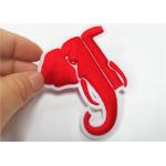 Small Handmade 3D Embroidery Patches Vivid Color Elephant Pattern for sale