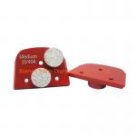 3 Hole Bracket  Concrete Grinding Tools Double Button Segments Diamond Grinding Disc for sale