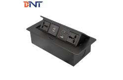 China Tabletop Pop Up Media Socket With USB Charger supplier