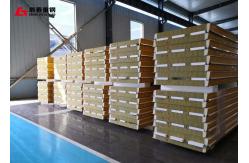 China Rock Wool Sandwich Panel IMP Walls Fireproof Soundproof PU Closing Sealing Edge supplier
