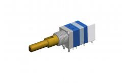 China Incremental Absolute Rotary Encoder Double Shaft With Rotary Switch supplier