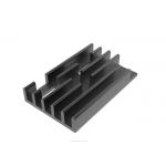 China 6060 Alloy Aluminum Heatsink Extrusion Profile Black Anodized Electrophoretic factory