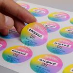 Number Custom Printed Sticker Labels Personalised Smooth Surface Excellent Ink Adsorption for sale