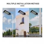 Motion Sensor Streetlight ABS Waterproof IP65 100w 300w Integrated Outdoor Solar Street Light for sale