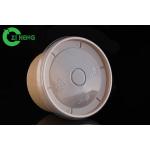 Heavy Construction Soup Kraft Paper Bowls With Rigid Paper Board Round Shape for sale